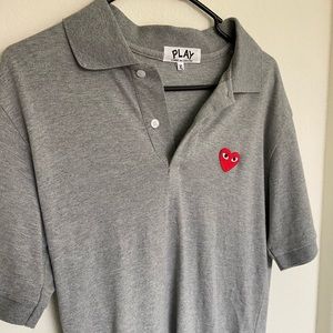 Comme des garçons polo grey